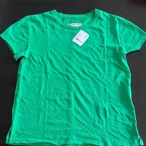 We the Free T-Shirt XS Kelly Green Crewneck Tee - NWT